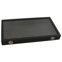 Glass Top Extra Large Nugget Display Case + 50 x 1" Pods