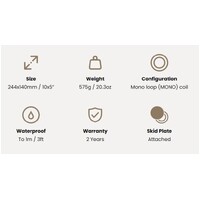 Coiltek GOLDHAWK 10" x 5" GPX6000 Mono Coil With Bonus Pro-Series Lower Shaft