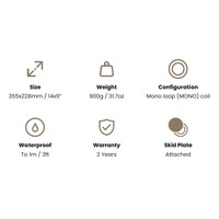 Coiltek GOLDHAWK 14" x 9" GPX6000 Mono Coil With Bonus Pro-Series Lower Shaft