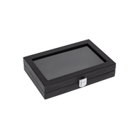 Glass Top Gold Nugget Display Case With 20 Square Pods