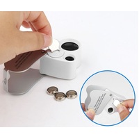 Led Jeweller's Loupe 30 x 22mm & 60 x 12mm