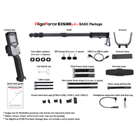 AlgoForce E1500 Plus Ready-to-Go Gold Detecting Pack with Nugget Finder 13" x 9" EVO2 Coil