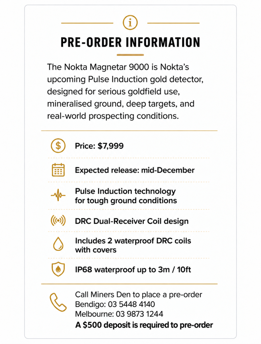 Magnetar 9000: $7,999. Expected mid-December. $500 pre-order deposit required.