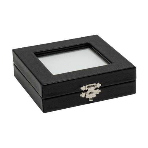 Medium Gold Nugget Glass-Top Display Case