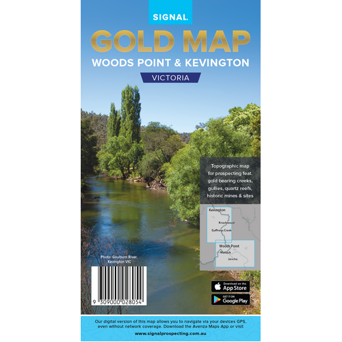 Signal Gold Map - Woods Point - Kevington