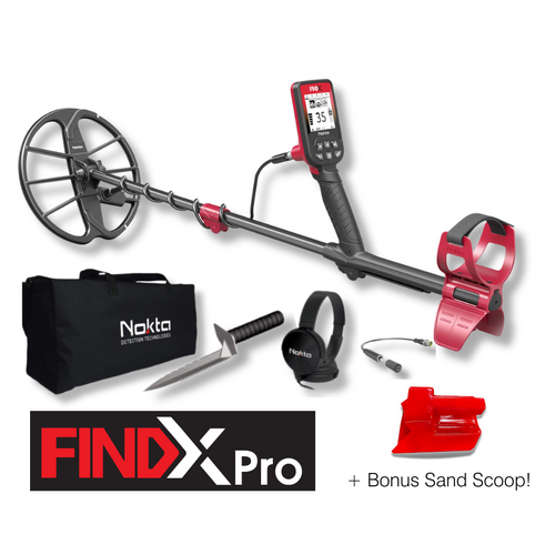 Nokta FINDX Pro Metal Detector + Bonus Sand Scoop 