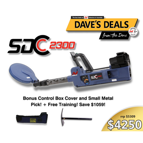 Minelab SDC 2300 Metal Detector Bundle Deal