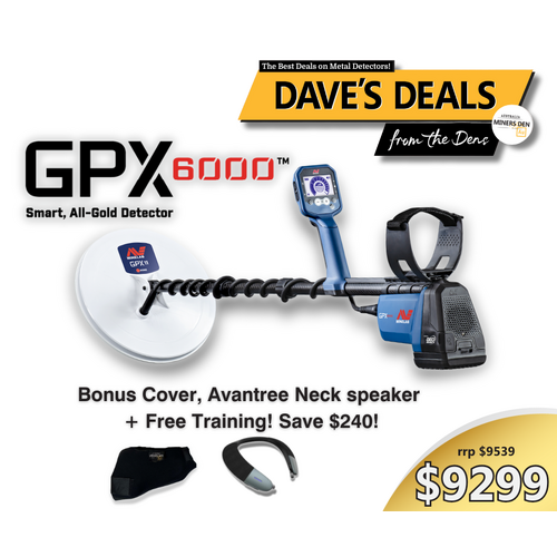 Minelab GPX 6000 Metal Detector Bundle Deal