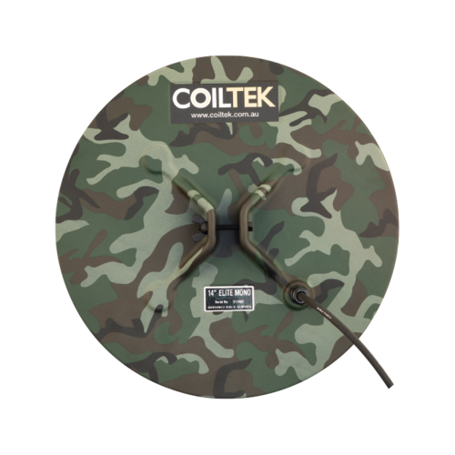 Coiltek 14" Round Elite  Camo Mono Metal Detector Coil