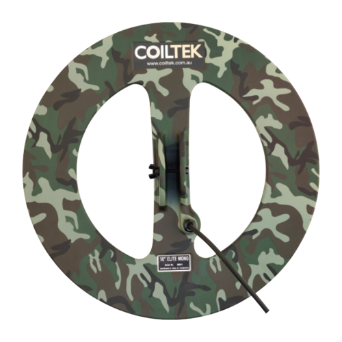 Coiltek 18" Round Elite  Camo Mono Metal Detector Coil