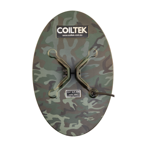 Coiltek 17" x 11" Elliptical Elite Camo Mono Metal Detector Coil