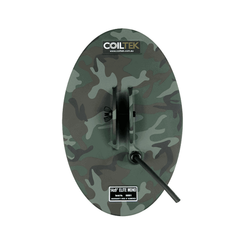 Coiltek 14" x 9" Elliptical Elite  Camo Mono Metal Detector Coil