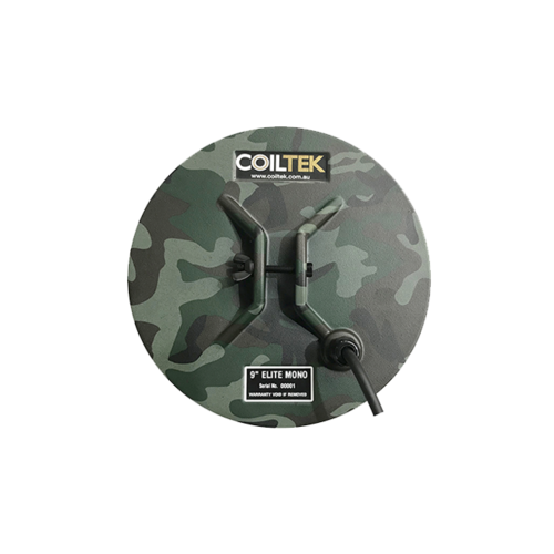 Coiltek 9" Round Elite Camo Mono Metal Detector Coil