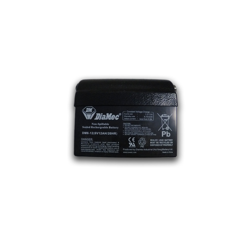 Battery 6v Gel Cell 12Ah with Dome top suits SD GP Series
