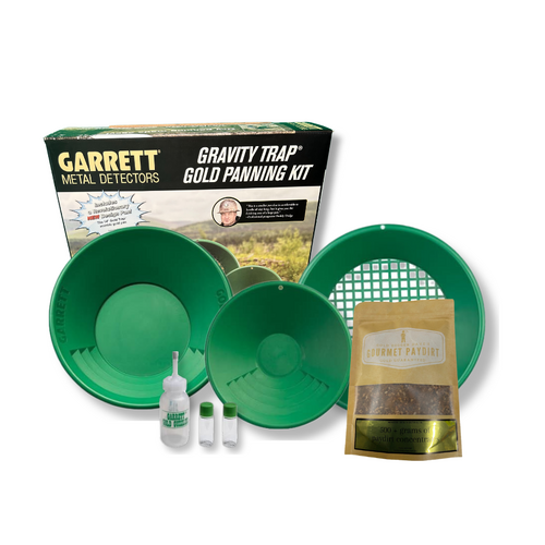 Gold Digger Dave's Gourmet Paydirt 500g bag + Garrett Gold Panning Kit