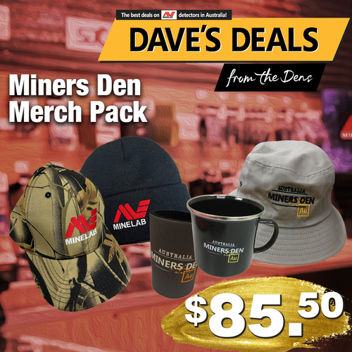 Miners Den/Minelab Merch Pack
