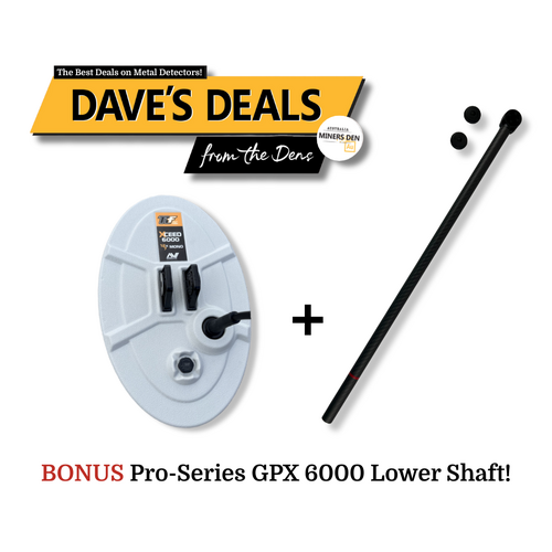 12"x 7" Nugget Finder XCeed 6000 Mono Coil With Bonus Pro-Series Lower Shaft