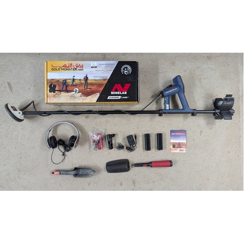 Minelab Gold Monster 1000 Metal Detector Second Hand